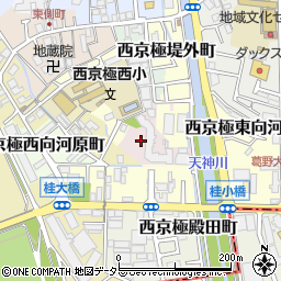 京都府京都市右京区西京極長町周辺の地図