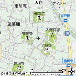 愛知県知多郡東浦町緒川屋敷壱区76周辺の地図