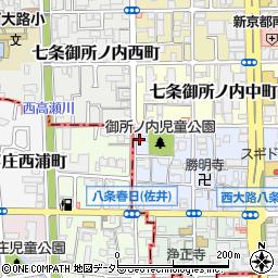 京都府京都市下京区七条御所ノ内本町2周辺の地図