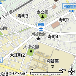 日本福音ルーテル刈谷教会周辺の地図