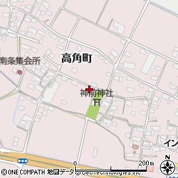 三重県四日市市高角町512-1周辺の地図