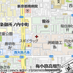 京都府京都市下京区梅小路西中町4周辺の地図