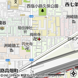 京都府京都市下京区梅小路東中町5周辺の地図