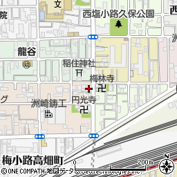 京都府京都市下京区梅小路西中町61周辺の地図