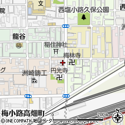 京都府京都市下京区梅小路西中町61周辺の地図