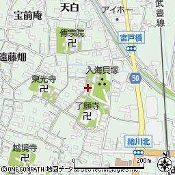 愛知県知多郡東浦町緒川屋敷壱区48周辺の地図
