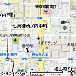 京都府京都市下京区七条御所ノ内本町87周辺の地図