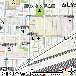 京都府京都市下京区梅小路東中町7周辺の地図