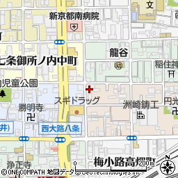 京都府京都市下京区梅小路西中町1周辺の地図