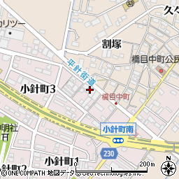 愛知県岡崎市小針町松山31周辺の地図