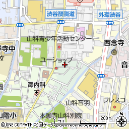 京都府京都市山科区竹鼻サイカシ町3-5周辺の地図