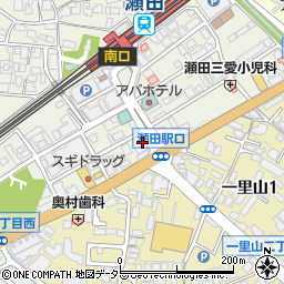 関西みらい銀行瀬田駅前支店 ＡＴＭ周辺の地図