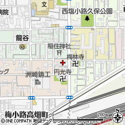 京都府京都市下京区梅小路西中町62周辺の地図