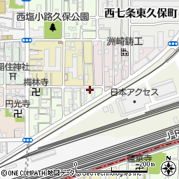 京都府京都市下京区梅小路東中町106周辺の地図