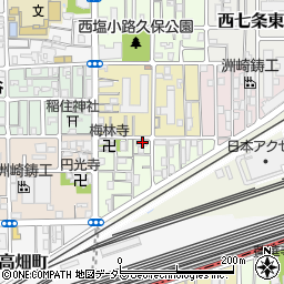 京都府京都市下京区梅小路東中町87周辺の地図