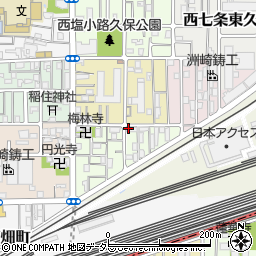 京都府京都市下京区梅小路東中町88周辺の地図