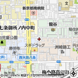 京都府京都市下京区梅小路西中町1-1周辺の地図