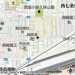 京都府京都市下京区梅小路東中町6周辺の地図