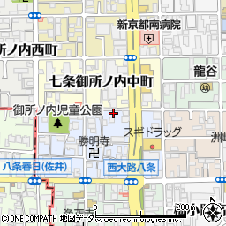 京都府京都市下京区七条御所ノ内本町86周辺の地図