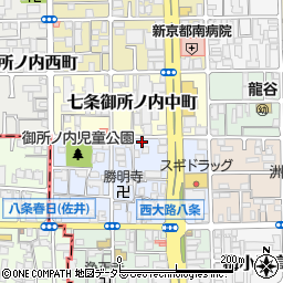 京都府京都市下京区七条御所ノ内本町85周辺の地図