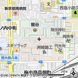 京都府京都市下京区梅小路西中町10周辺の地図