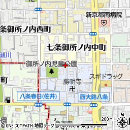京都府京都市下京区七条御所ノ内本町6周辺の地図