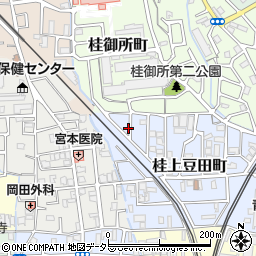 京都府京都市西京区桂上豆田町2周辺の地図