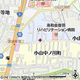 京都府京都市山科区小山北溝町16-35周辺の地図