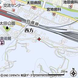 岡山県新見市西方80周辺の地図