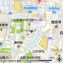 京都府京都市山科区竹鼻サイカシ町3-4周辺の地図