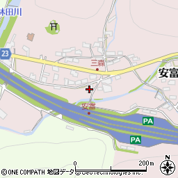 兵庫県姫路市安富町三森59周辺の地図