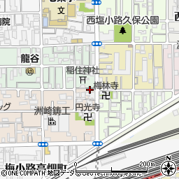 京都府京都市下京区梅小路西中町60周辺の地図