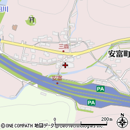 兵庫県姫路市安富町三森171周辺の地図