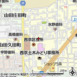 訪問介護まごのて西京周辺の地図