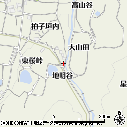 京都府亀岡市曽我部町寺地明谷周辺の地図