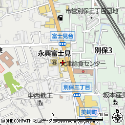 トヨタカローラ滋賀株式会社　大津店周辺の地図