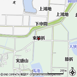 愛知県東浦町（知多郡）緒川（東膝折）周辺の地図