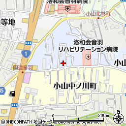 京都府京都市山科区小山北溝町16-31周辺の地図