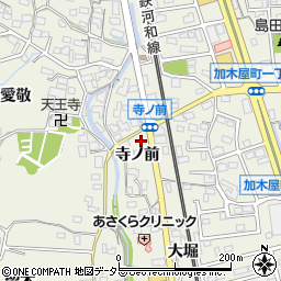 愛知県東海市加木屋町寺ノ前周辺の地図
