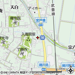 愛知県知多郡東浦町緒川屋敷壱区11周辺の地図