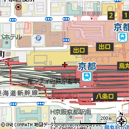 セブンイレブンキヨスクＪＲ京都駅０番のりば西店周辺の地図