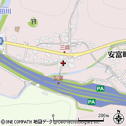 兵庫県姫路市安富町三森58周辺の地図