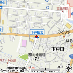 下戸田北周辺の地図
