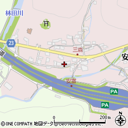兵庫県姫路市安富町三森61周辺の地図
