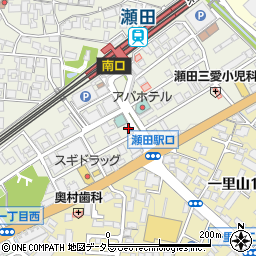 株式会社エルゼ　クリーンネット瀬田駅前店周辺の地図