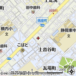 静岡県静岡市葵区銭座町5周辺の地図