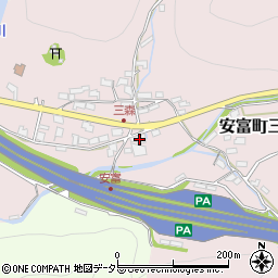 兵庫県姫路市安富町三森163周辺の地図
