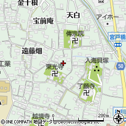 愛知県知多郡東浦町緒川屋敷壱区58周辺の地図