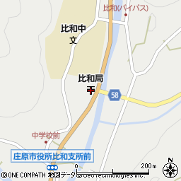 広島県庄原市比和町比和991周辺の地図