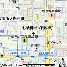 京都府京都市下京区七条御所ノ内中町42周辺の地図